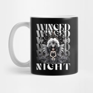 DARK GOTHIC WINGED NIGHT, DARK ANGEL OF NIGHT Mug